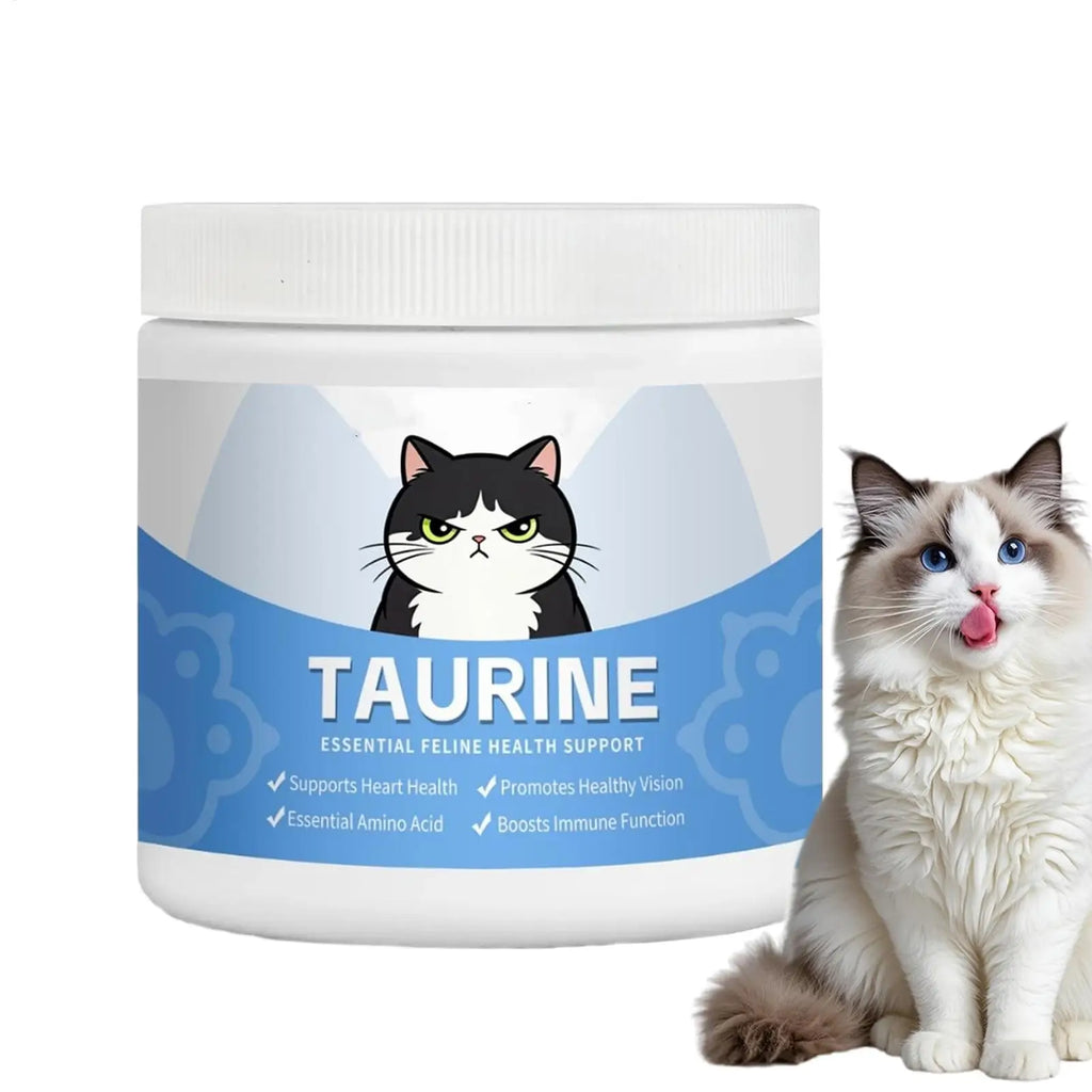Cat Eyes Health Supplements Powder Water-Soluble Heart Support for Cats L-Lysine for Kittens Mix in Food Daily Grooming for Cats