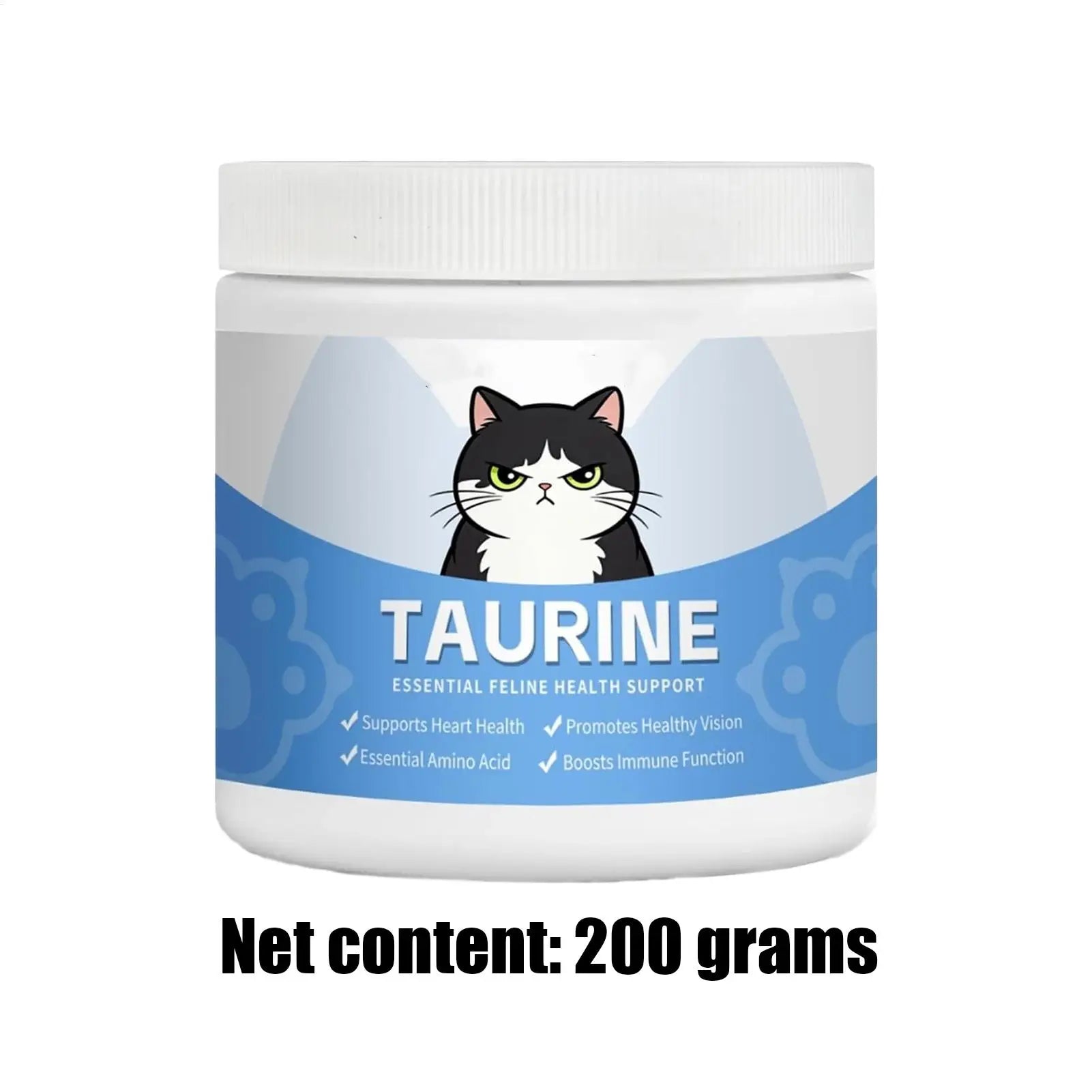 Cat Eyes Health Supplements Powder Water-Soluble Heart Support for Cats L-Lysine for Kittens Mix in Food Daily Grooming for Cats