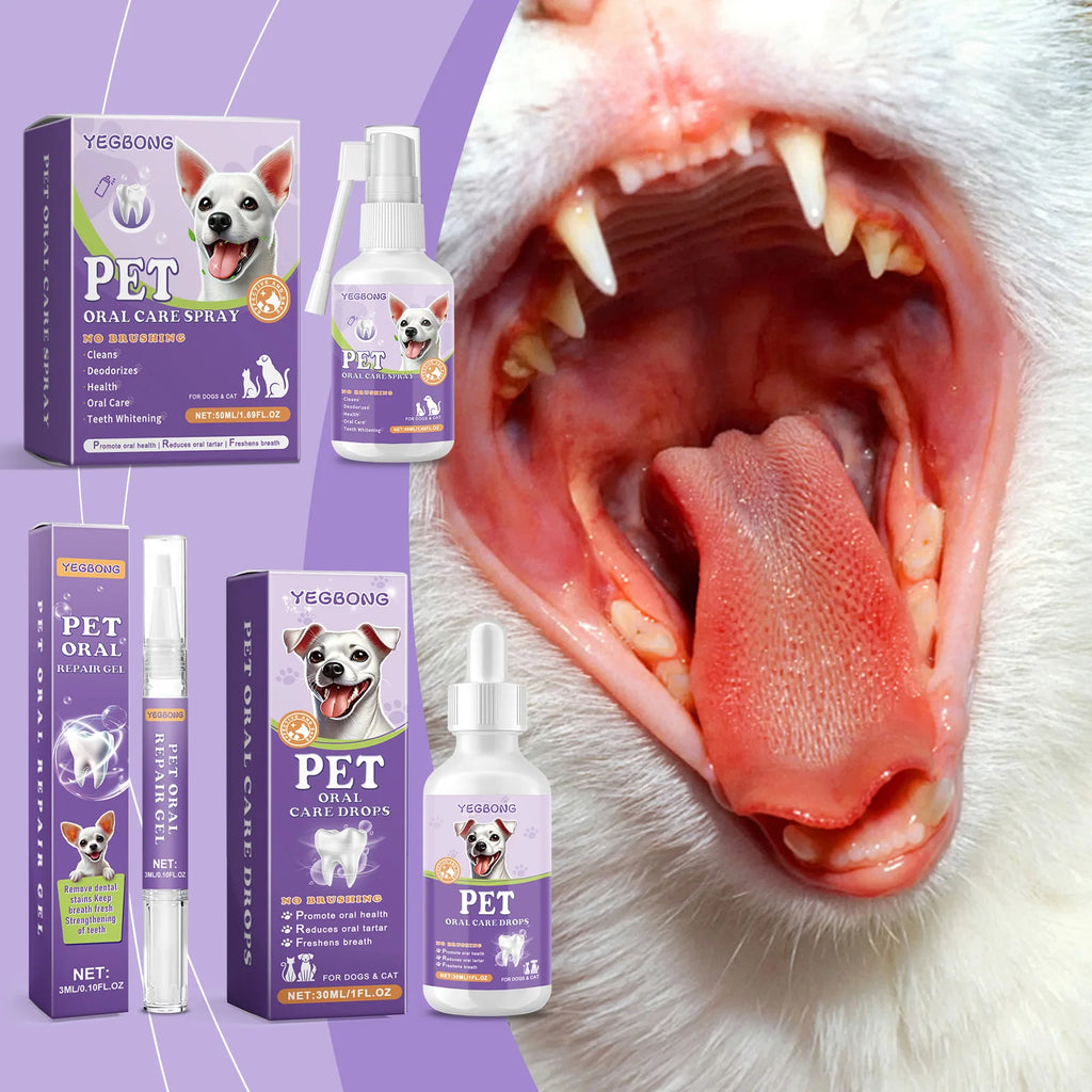 PetFresh Oral Care Drops for Dogs & Cats - Tartar & Breath Solution