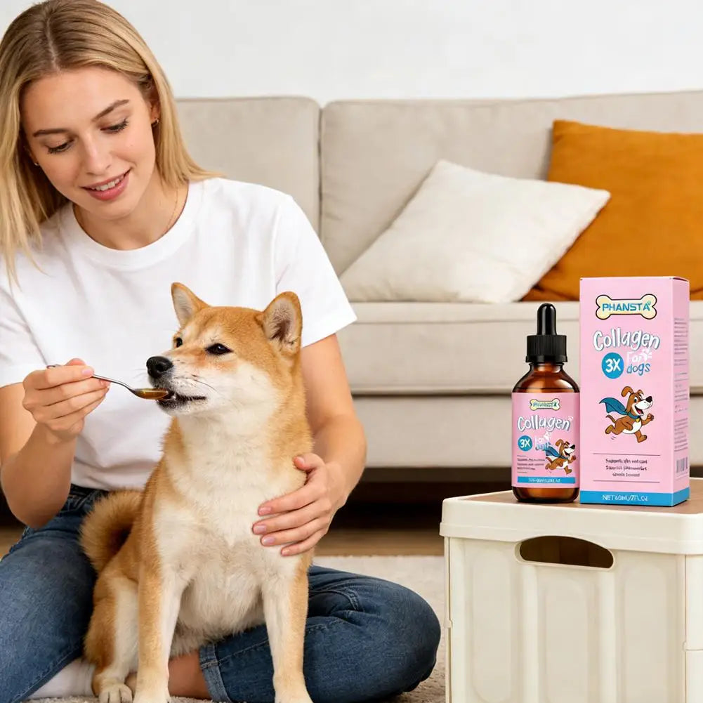 Pet's Glow Collagen Drops – Boost Joint & Coat Health (60ml)