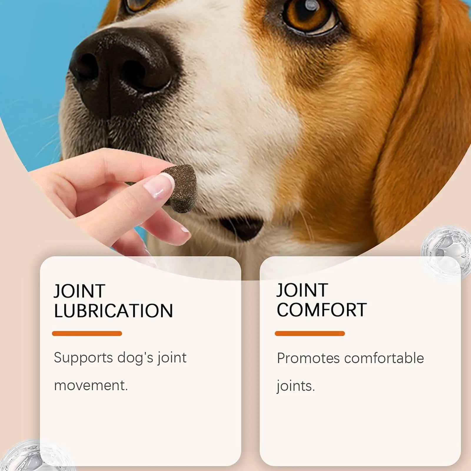 Joint Supplement for Dogs Chewable Pill 100-piece Dog Hip & Joint Care for Home Travel Daily Care Digestive Absorption Pet