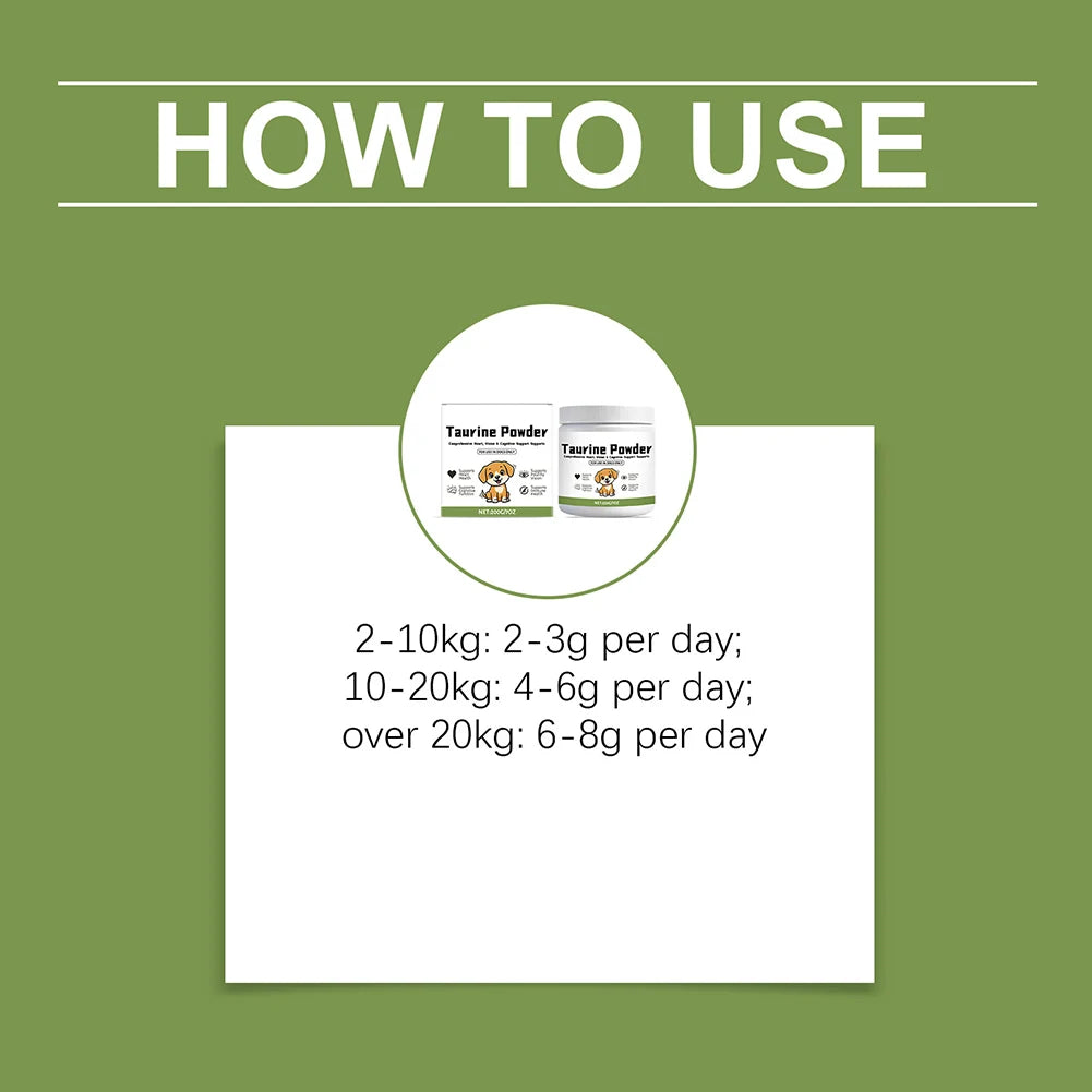 Daily Canine Taurine Powder: Gentle Nutritional Support