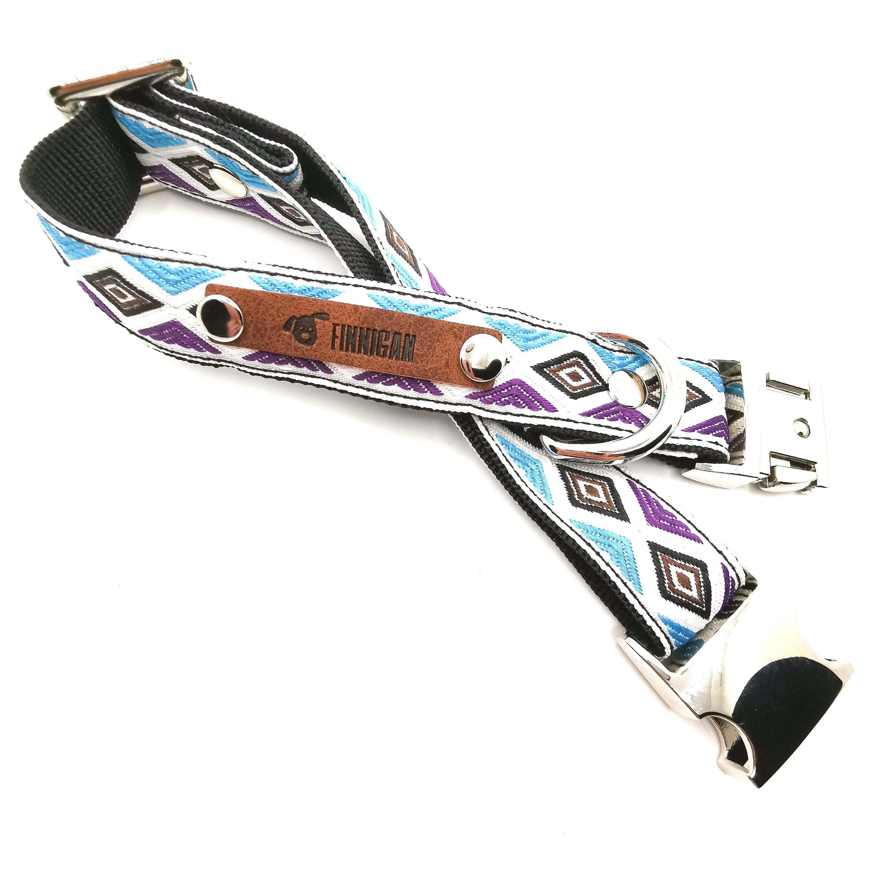 Designer's Whimsical Charm Handmade Dog Collar for Medium dogs