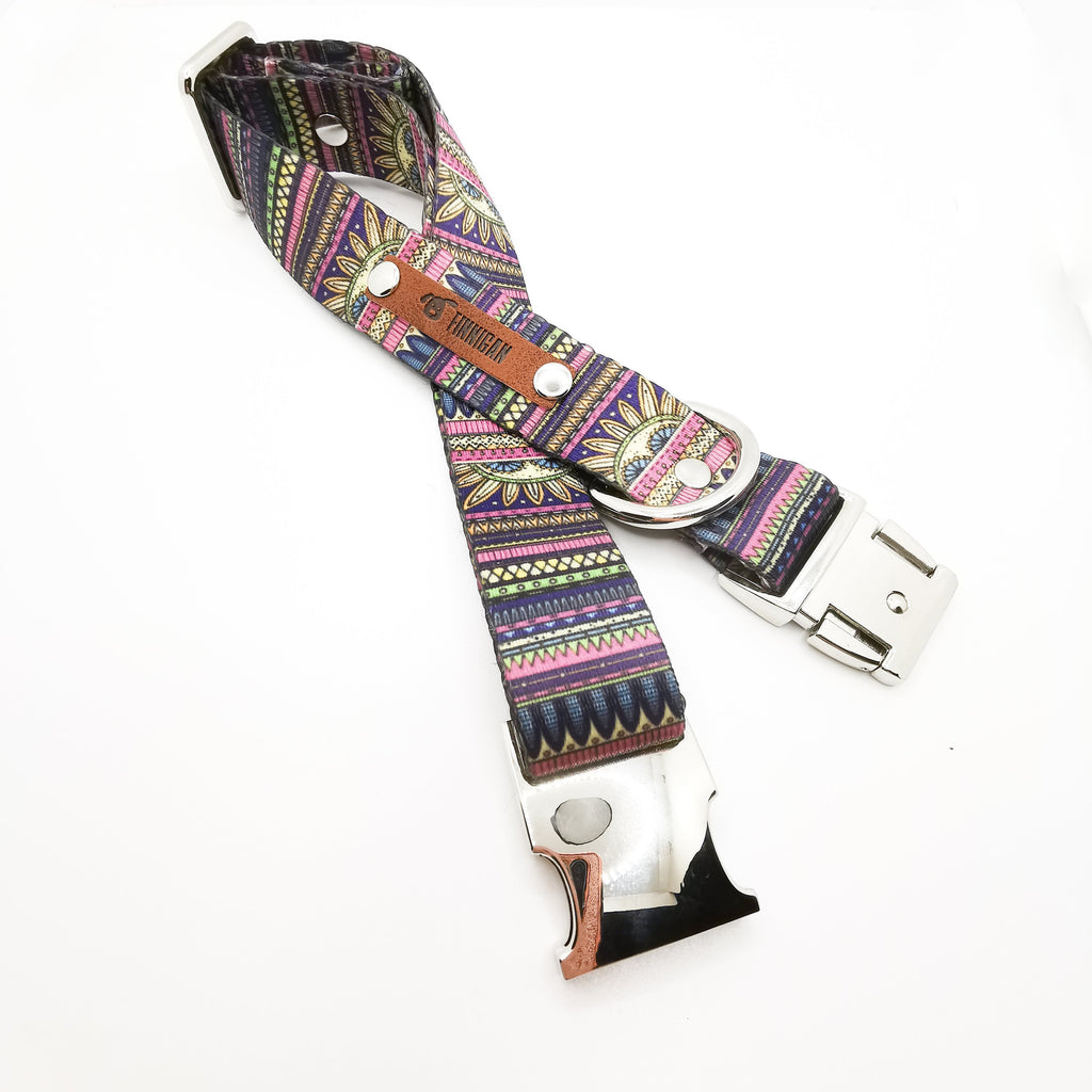 Regal Pooch Cotton Dog Collar  Finnigans Play Pen