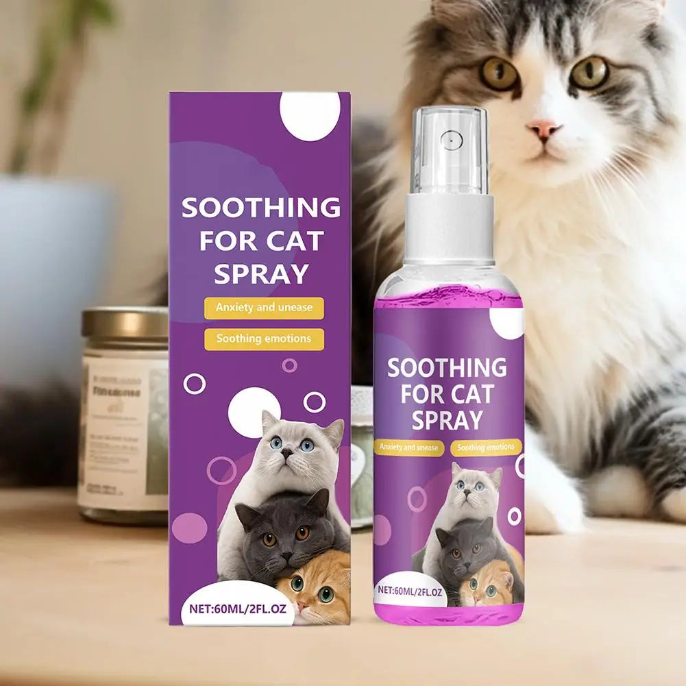 60ml Calming Spray Feline Anti Stress Pheromone Emotional Soothing