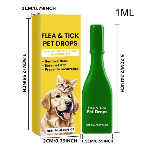 Cat Anti Flea Drops Flea Lice Remove Relieve Skin Itching External