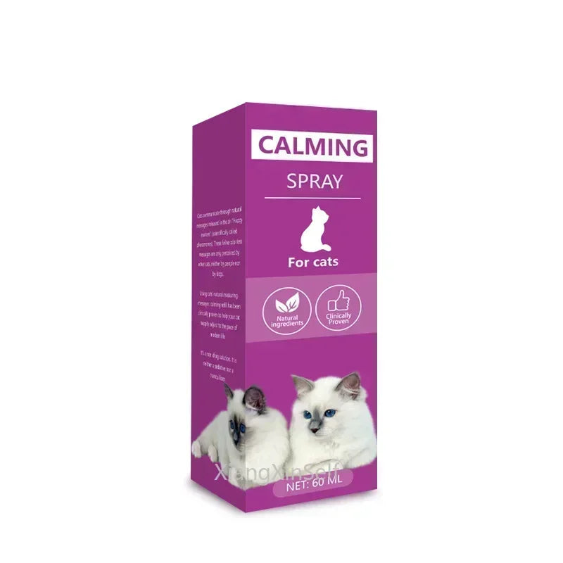 60ml Calming Spray Feline Anti Stress Pheromone Emotional Soothing