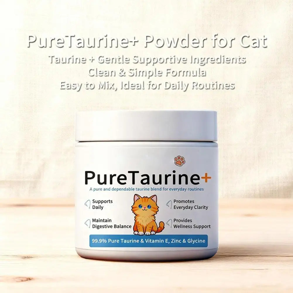 200G Cat body Health care powder 99.9% pure taurine VE Zinc Supports