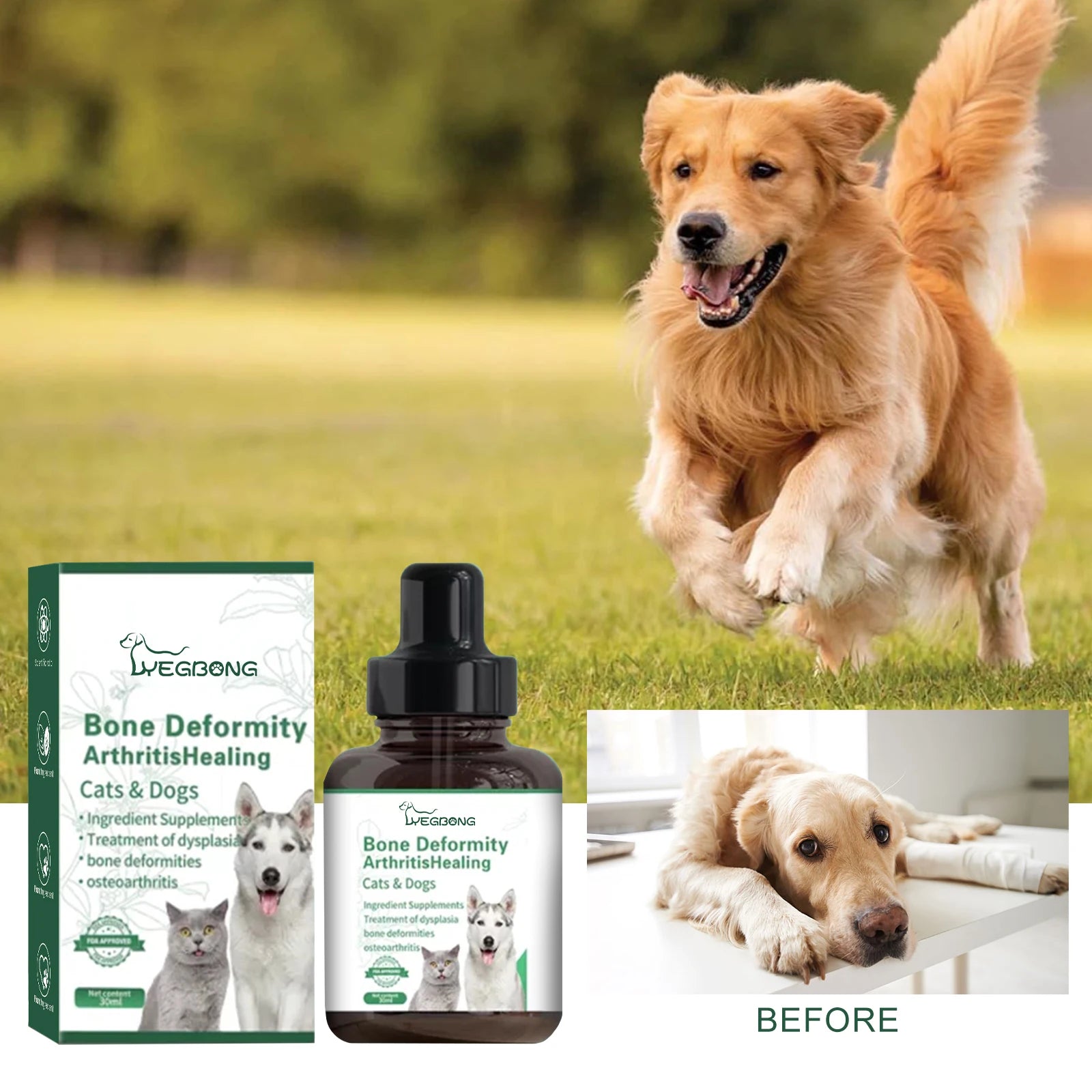 Pets Joint Repair Liquid  Relief Discomfort Arthritis Healing