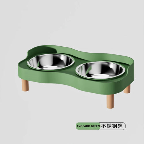 Dopamine Colorful Elevated Pet Feeder Cat Dog Pets Fashion Double Bowl