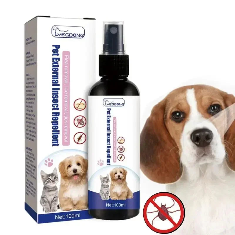 Pet Dog Cat Anti Flea Drops 100ml Insectcide Flea Lice Insect Remover