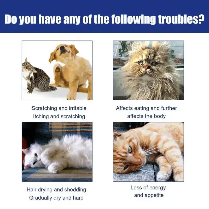 Pet Dog Cat Anti Flea Drops 100ml Insectcide Flea Lice Insect Remover