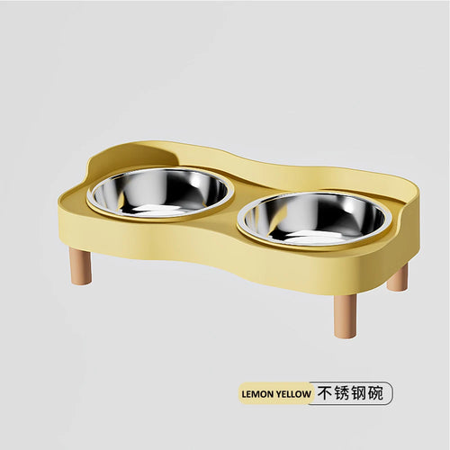 Dopamine Colorful Elevated Pet Feeder Cat Dog Pets Fashion Double Bowl