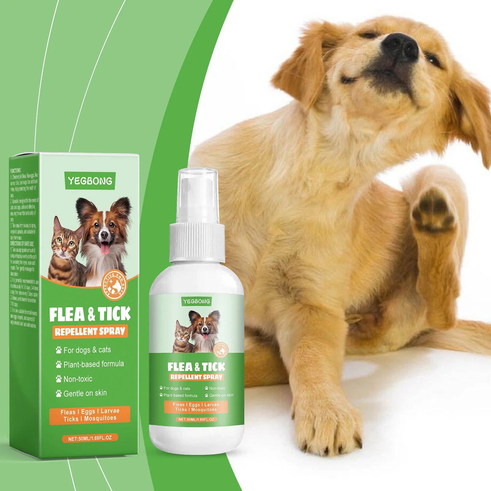 Pet Flea Tick Repellent Spray Effectively Reducing Fleas and Ticks