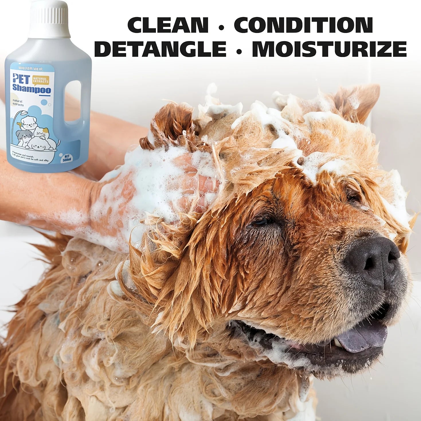 Pet Bath Gel,Pet Shampoo,Cat and Dog Bath Gel,Gentle Soothing