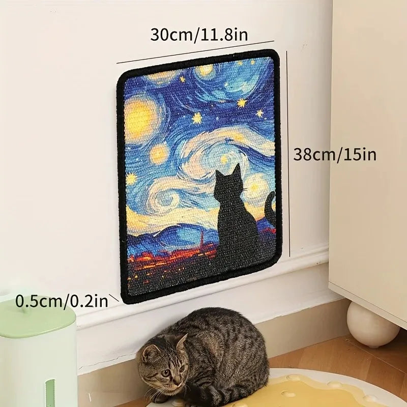 SisalGuard Wall-Mounted Cat Scratching Pad - Protect & Engage