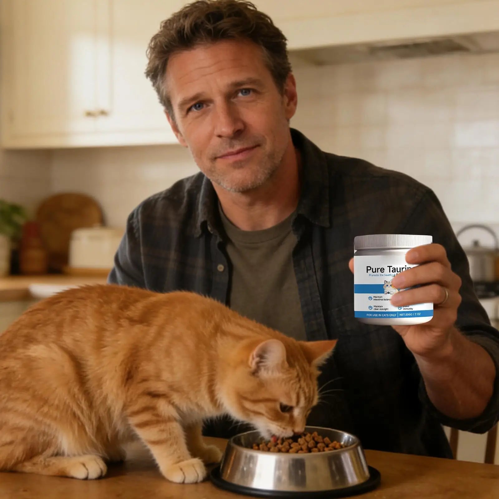 Cat Taurine Powder Support for Pet Heart Health Promote Maintain