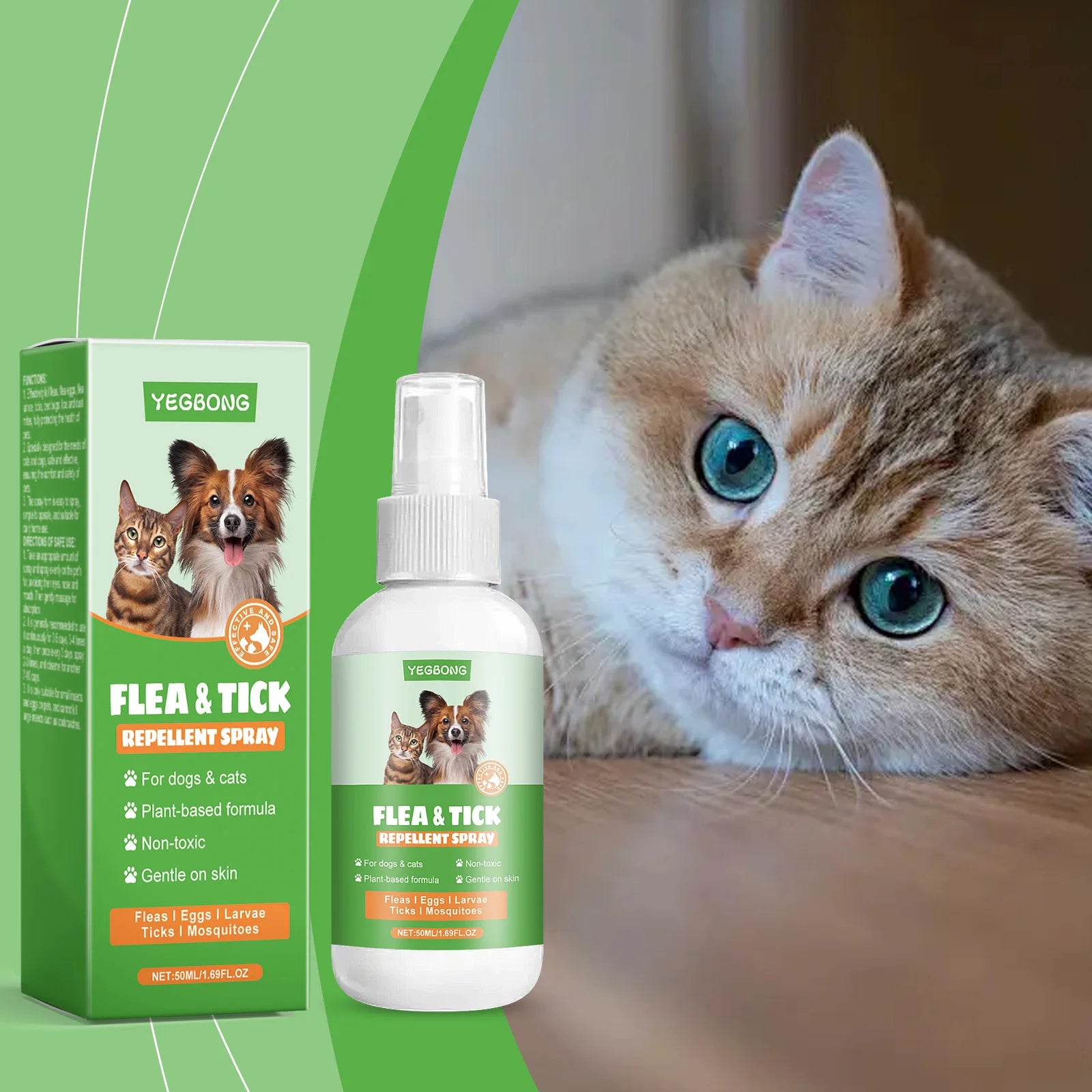 Pet Flea Tick Repellent Spray Effectively Reducing Fleas and Ticks