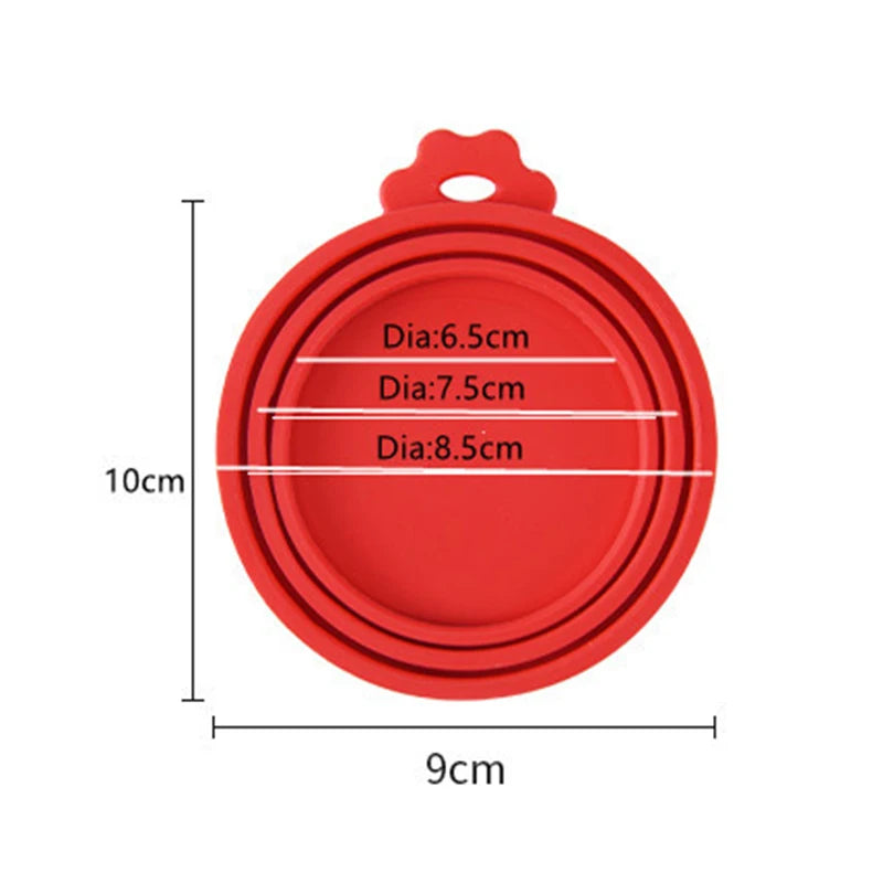 1PC Food Can Lid Silicone Canned Lid Sealed Feeders for Puppy Dog Cat
