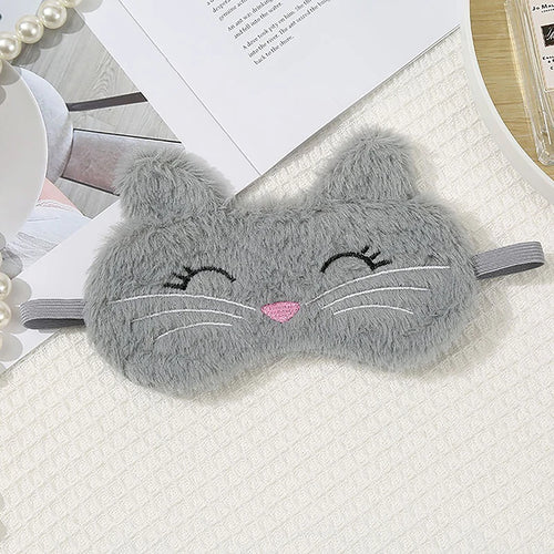 Cute Plush Sleeping Mask Cat Sleep Mask Plush Eye Patch Cute Eye Cover