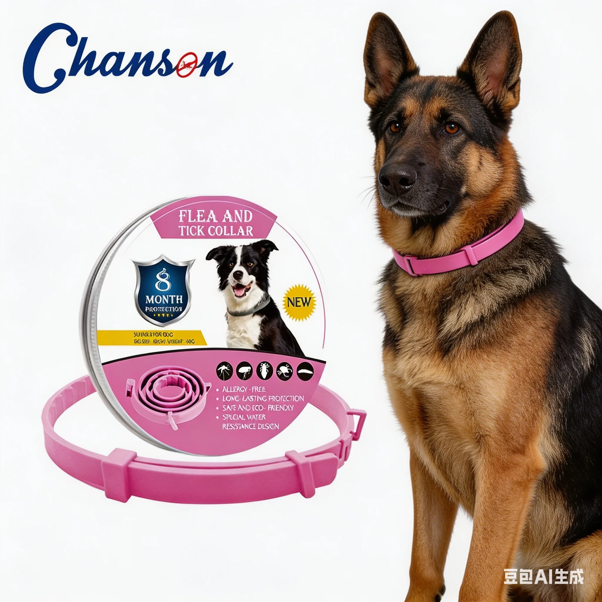 Natural Flea, Tick & Lice Repellent Collar for Dogs & Cats –