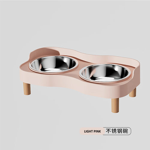 Dopamine Colorful Elevated Pet Feeder Cat Dog Pets Fashion Double Bowl