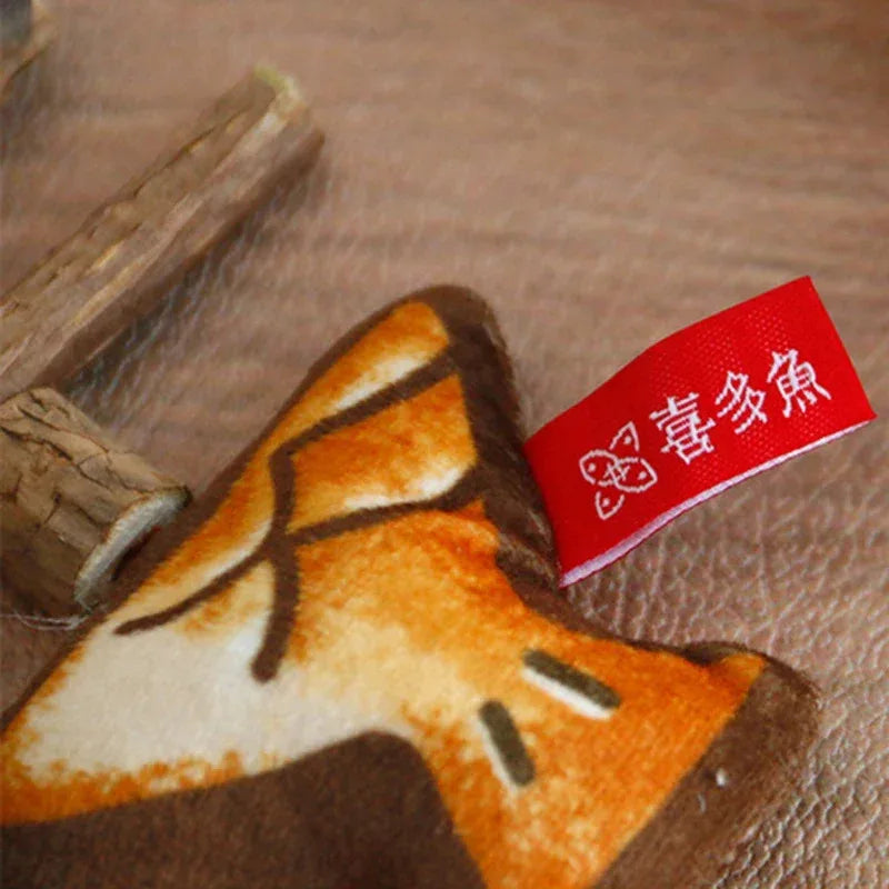 Cat Chew Toys Interactive Molar Grilled Fish Toys Silvervine Cat