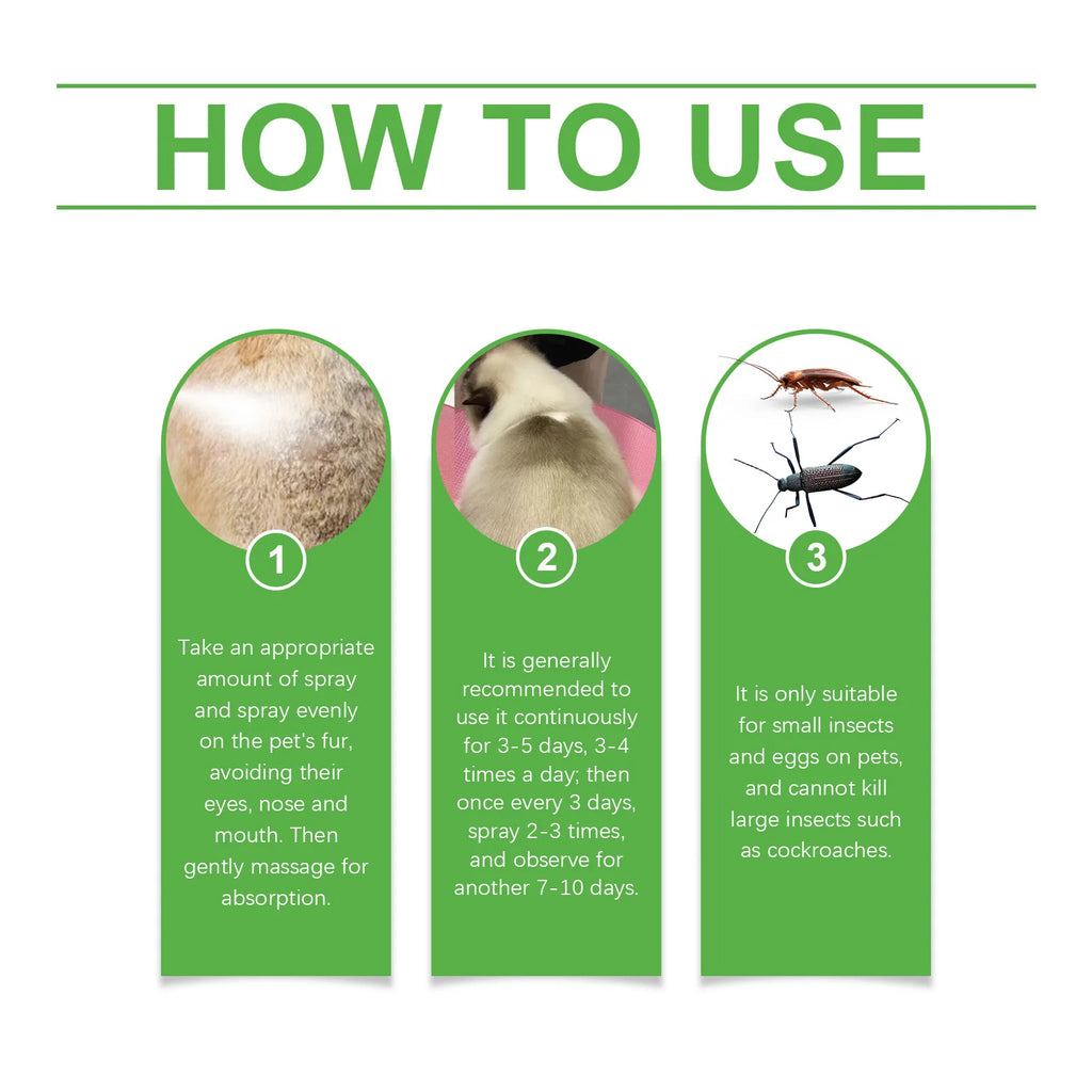 Pet Flea Tick Repellent Spray Effectively Reducing Fleas and Ticks