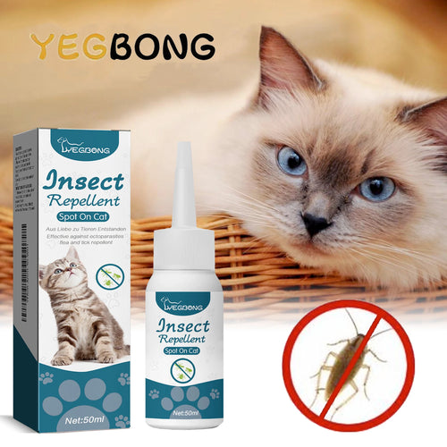 YEGBONG 50ml Flea Tick Control Liquid for Dogs Cats Fast Acting