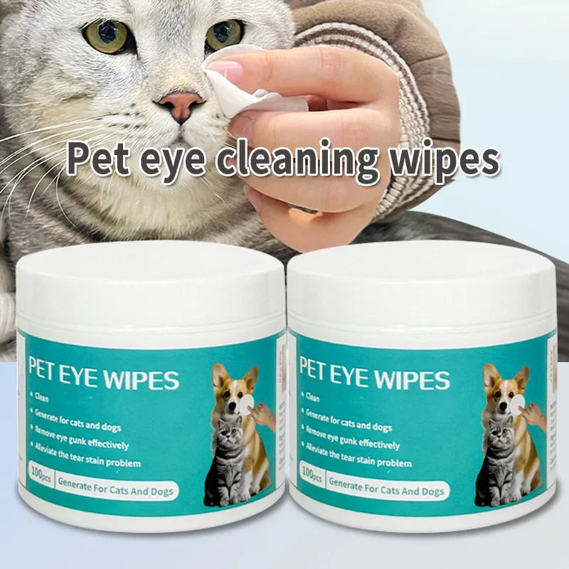 Care 100 Pieces of Wipes Tartar Eliminator Pet Grooming Wet Wipes Pet