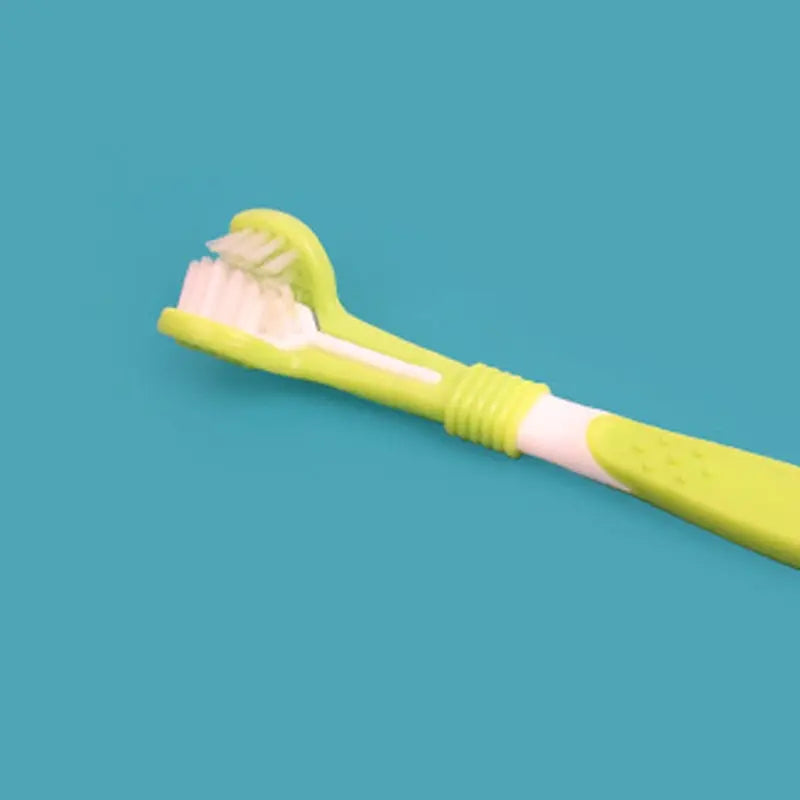 Pet Toothbrush Dog Cleaning Mouth Toothbrush Three Sided Multiangle