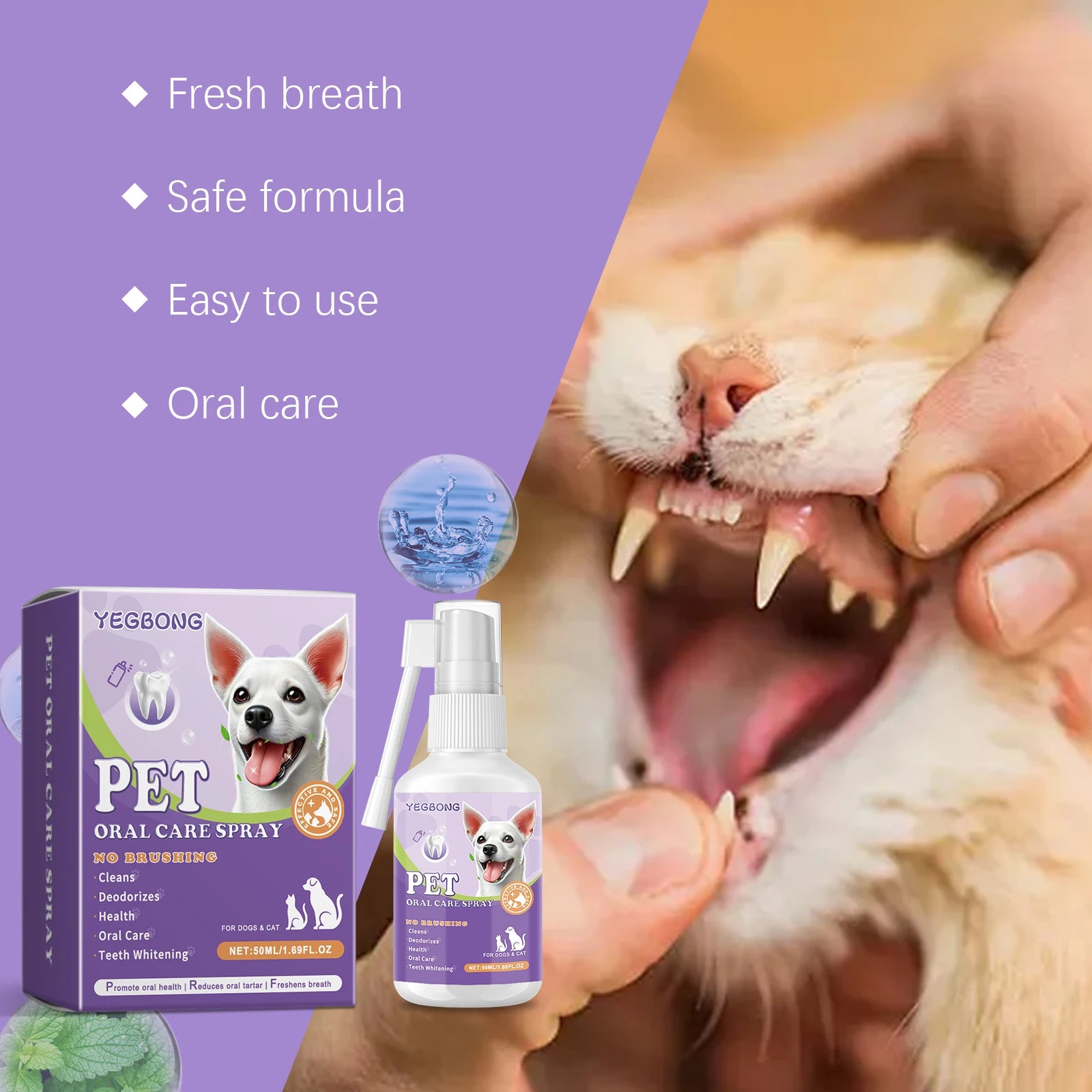 Pet Flea Spray Spray Effectively Removing Fleas Ticks Relieve Skin