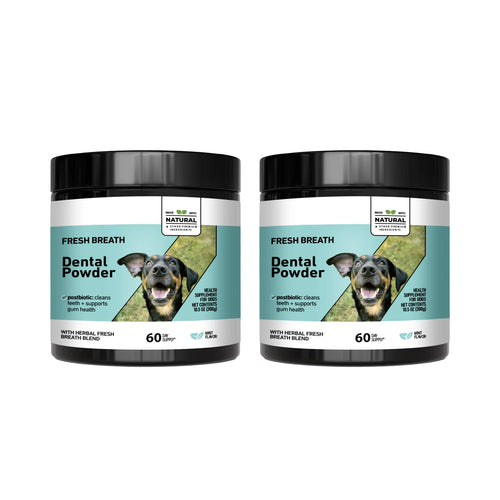 Anti-Tartar Pet Dental Powder - For dogs & cats. Freshens breath