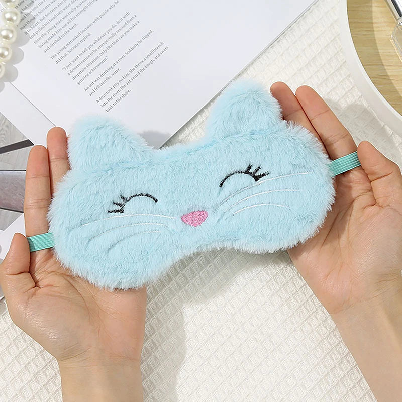 Cute Plush Sleeping Mask Cat Sleep Mask Plush Eye Patch Cute Eye Cover