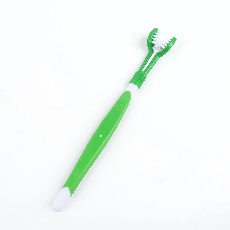 1Pc Pet Toothbrush Dog Cleaning Mouth Toothbrush Three Sided