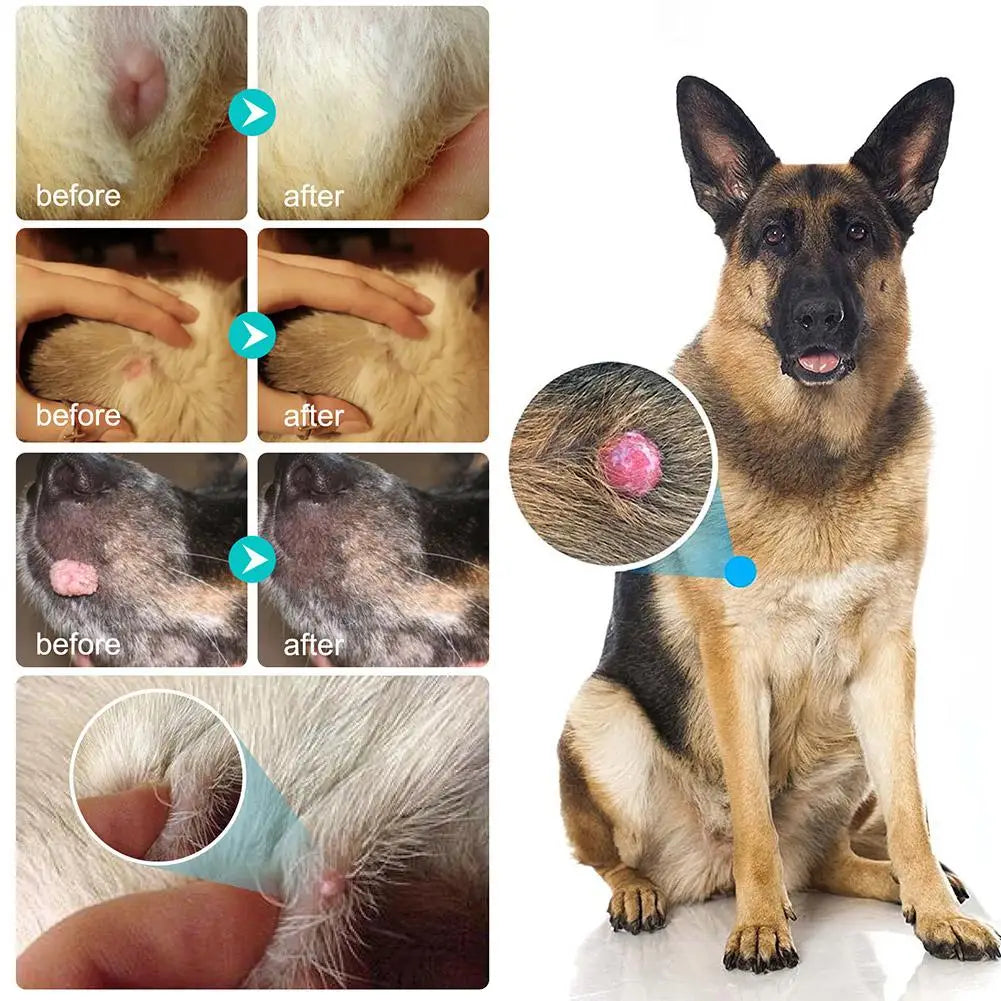 1/2/3/5Pcs Pet Wart Removal Liquid For Cat And Dog Flat Warts Removal