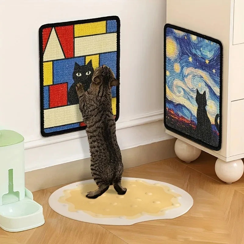 SisalGuard Wall-Mounted Cat Scratching Pad - Protect & Engage