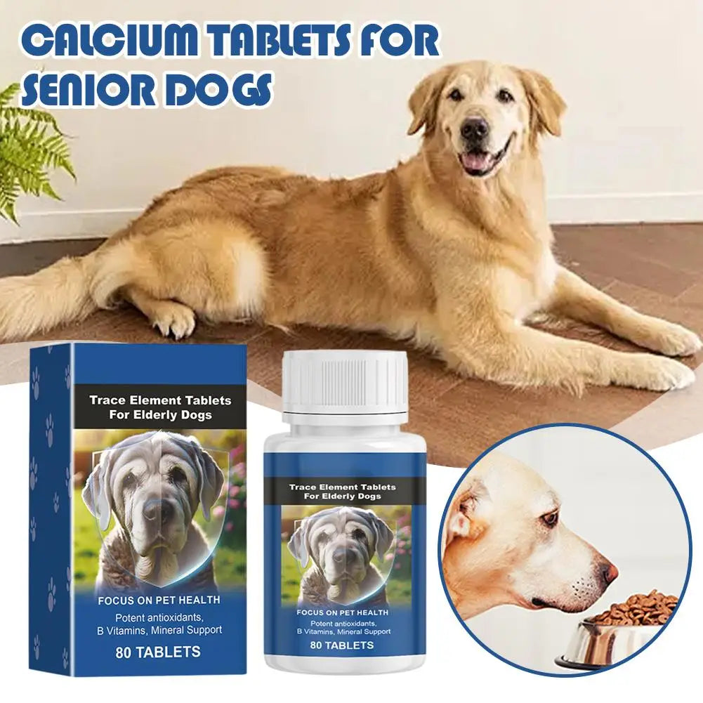 Senior Dog Mineral Supplement Promotes Nerve Function And Enhances Overall Health Calcium Supplement For Senior Dogs To Protect