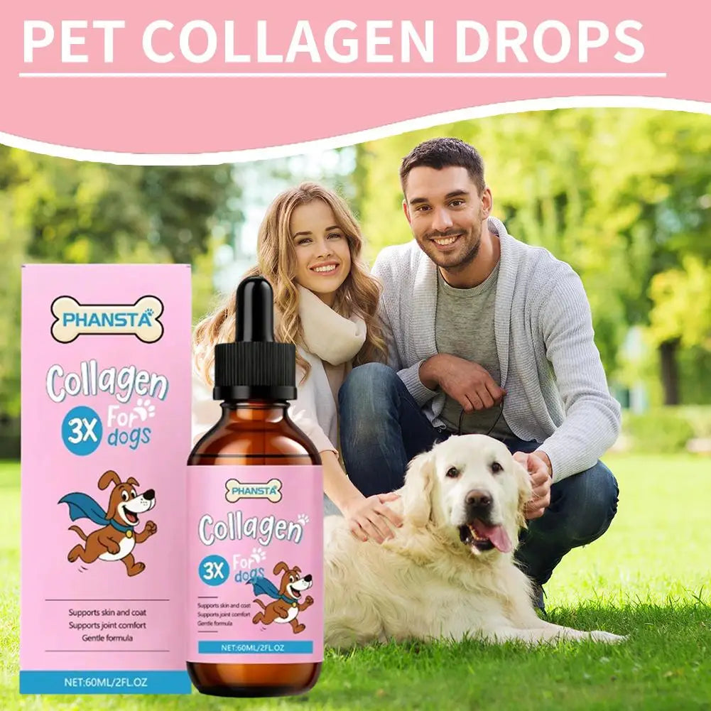Pet's Glow Collagen Drops – Boost Joint & Coat Health (60ml)