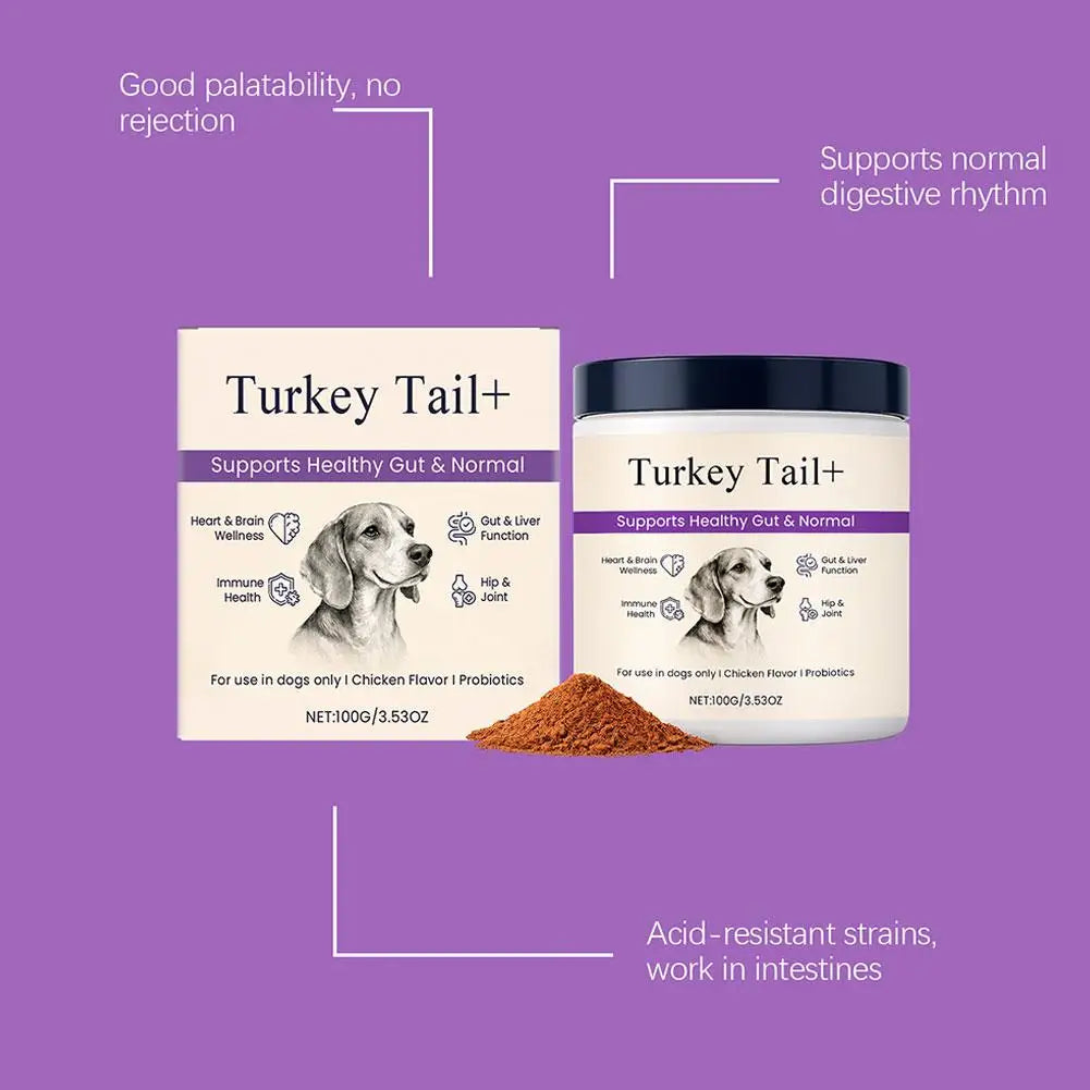 Dog Gut Health Powder Probiotic Digestive Support Joint Comfort Immune Care Natural Pet Nutrition Supplement