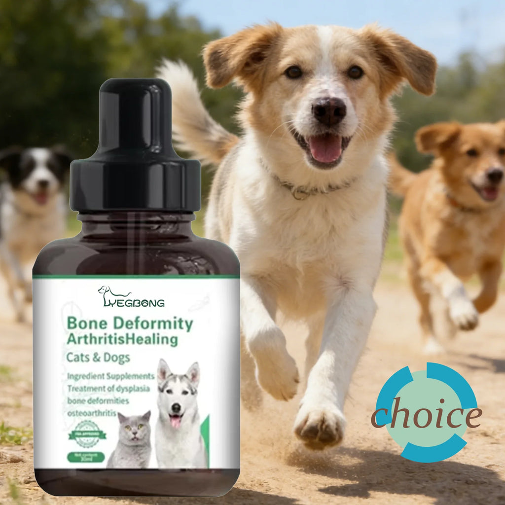 Dog Joint Care Drops Hip Joint Supplement Relieve Joint Discomfort Repair Bone Deformity Heal Arthritis Pet Bone Care Solution