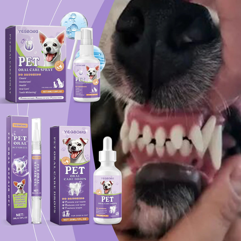 PetFresh Oral Care Drops for Dogs & Cats - Tartar & Breath Solution