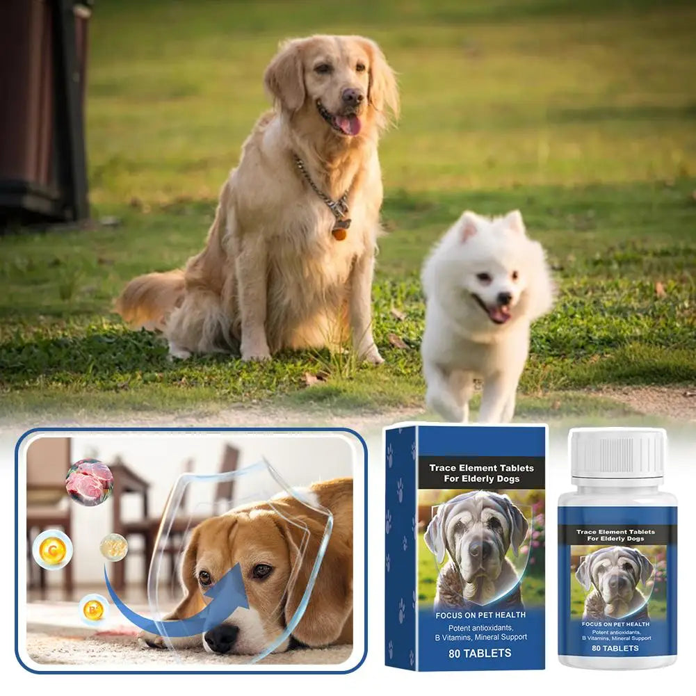 Senior Dog Mineral Supplement Promotes Nerve Function And Enhances Overall Health Calcium Supplement For Senior Dogs To Protect