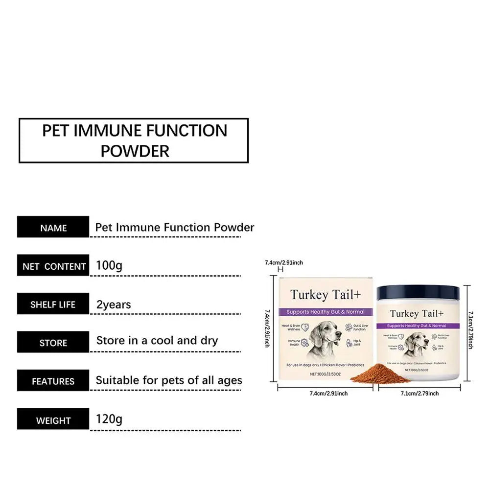 Dog Gut Health Powder Probiotic Digestive Support Joint Comfort Immune Care Natural Pet Nutrition Supplement