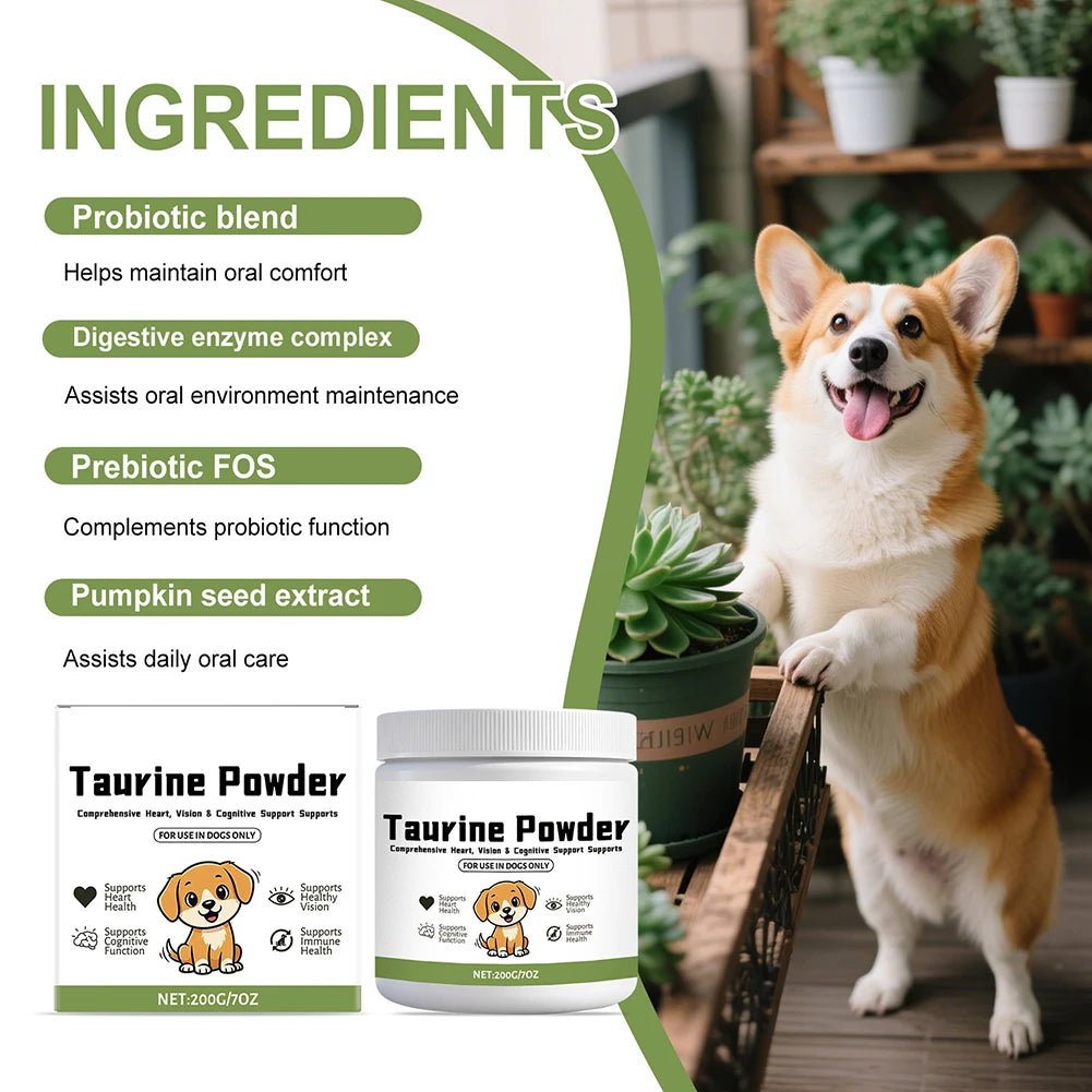 Daily Canine Taurine Powder: Gentle Nutritional Support
