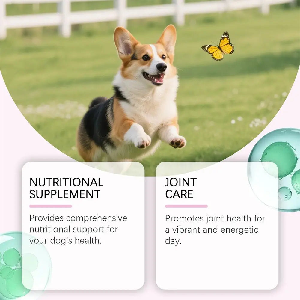 60ml Dog Pet Collagen Based Staple Food Combined With Nutritional Supplement Drops Gentle Formula For Hair And Skin Care