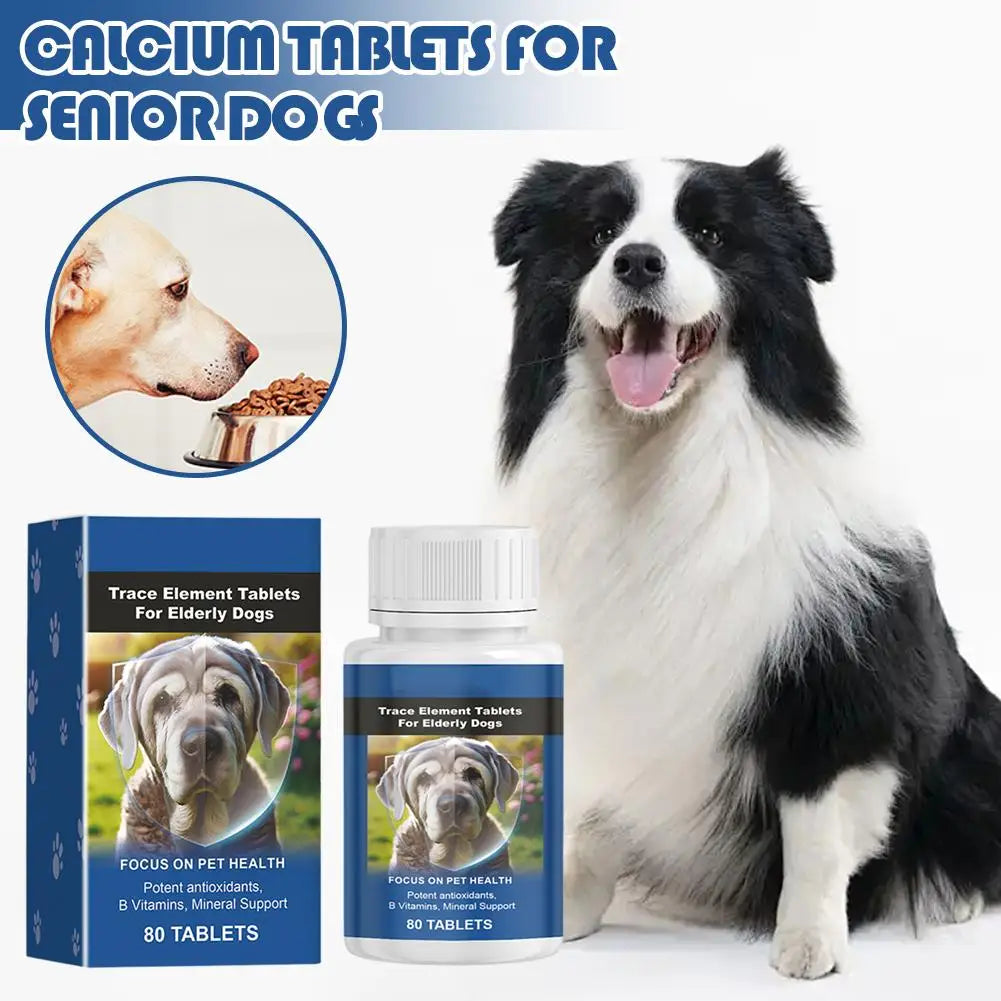 Senior Dog Mineral Supplement Promotes Nerve Function And Enhances Overall Health Calcium Supplement For Senior Dogs To Protect