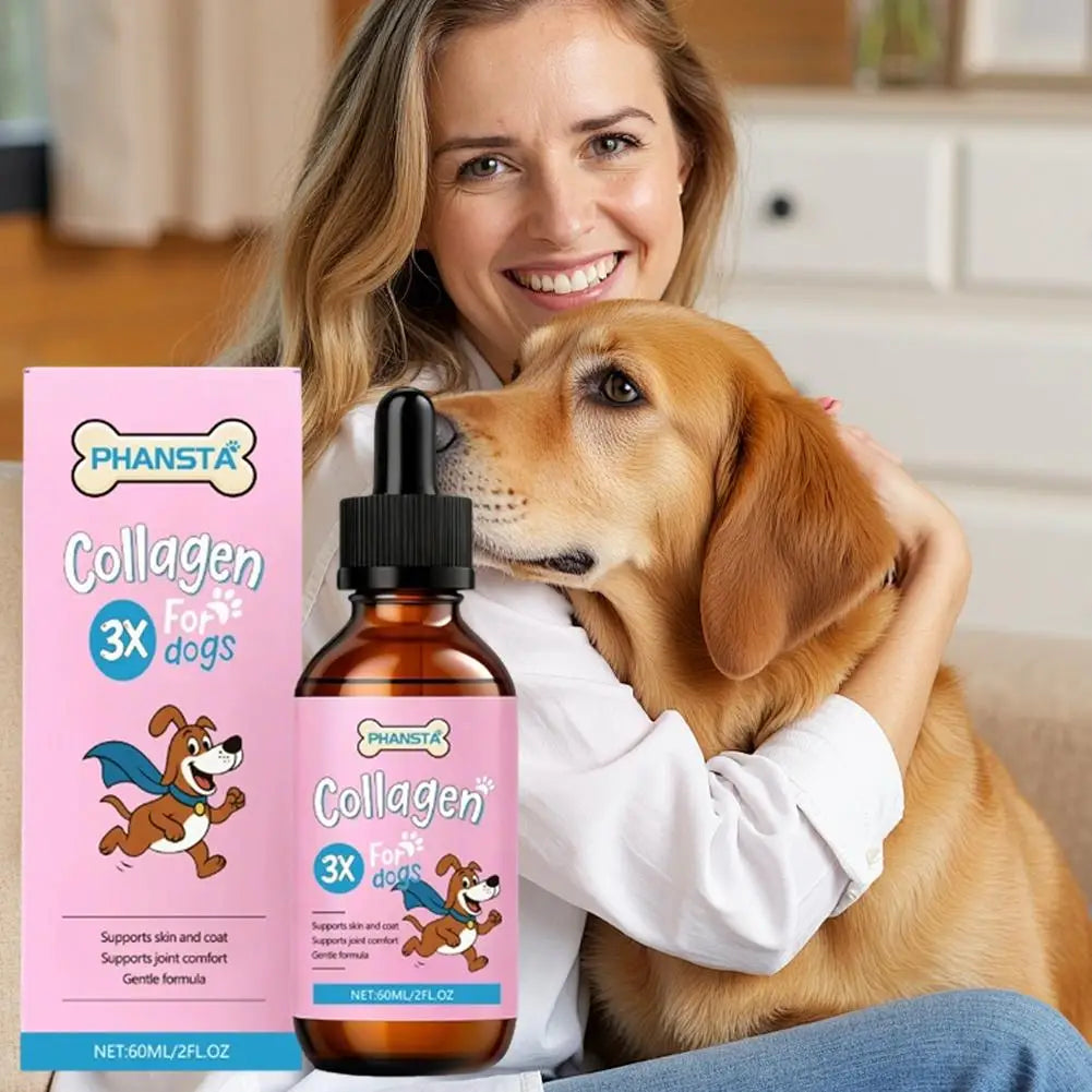 Pet's Glow Collagen Drops – Boost Joint & Coat Health (60ml)