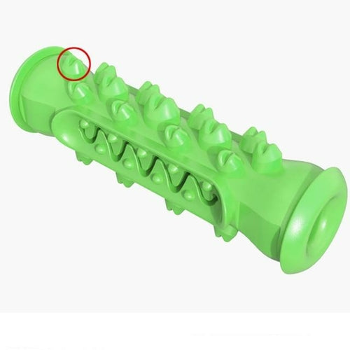 Dental Delight Rubber Dog Chew Toy - Blue, Green, Yellow