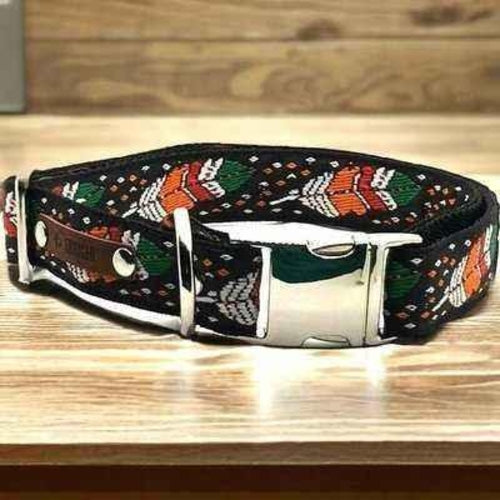 Regal Paws Personalised Cotton Dog Collar for Majestic Mutts